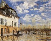 Alfred Sisley The Bark during the Flood oil on canvas